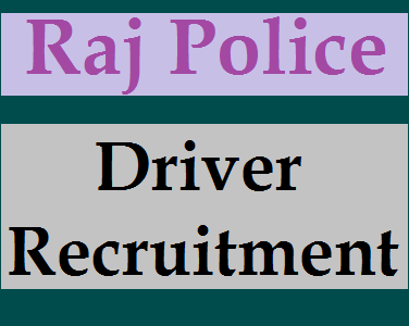 Rajasthan Police Driver Recruitment 2021